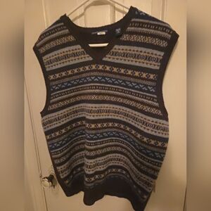 Vintage Men's Gran  Thomas Multicolor Vest Size Medium
